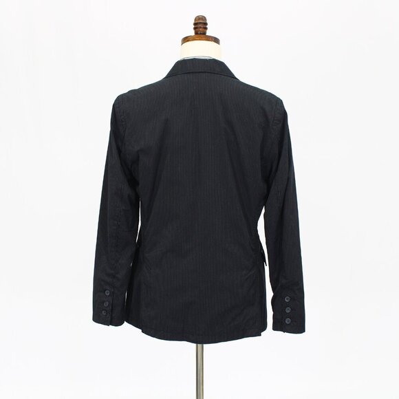 Calvin Klein 40R Black Striped 2-Button Sport Coat Blazer Jacket P380 - Picture 7 of 11